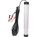 LED light bar with wiring and connectors on a white background